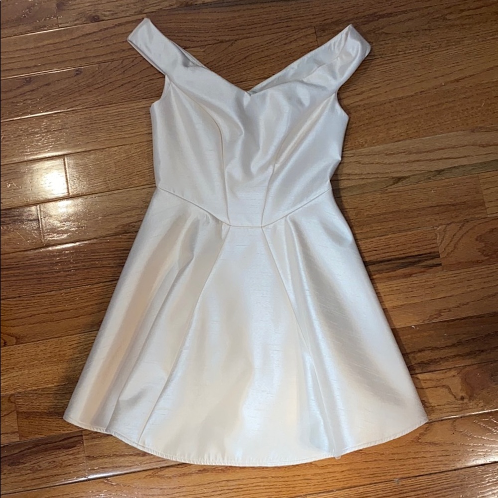 REVOLVE Off-the-shoulder cream dress